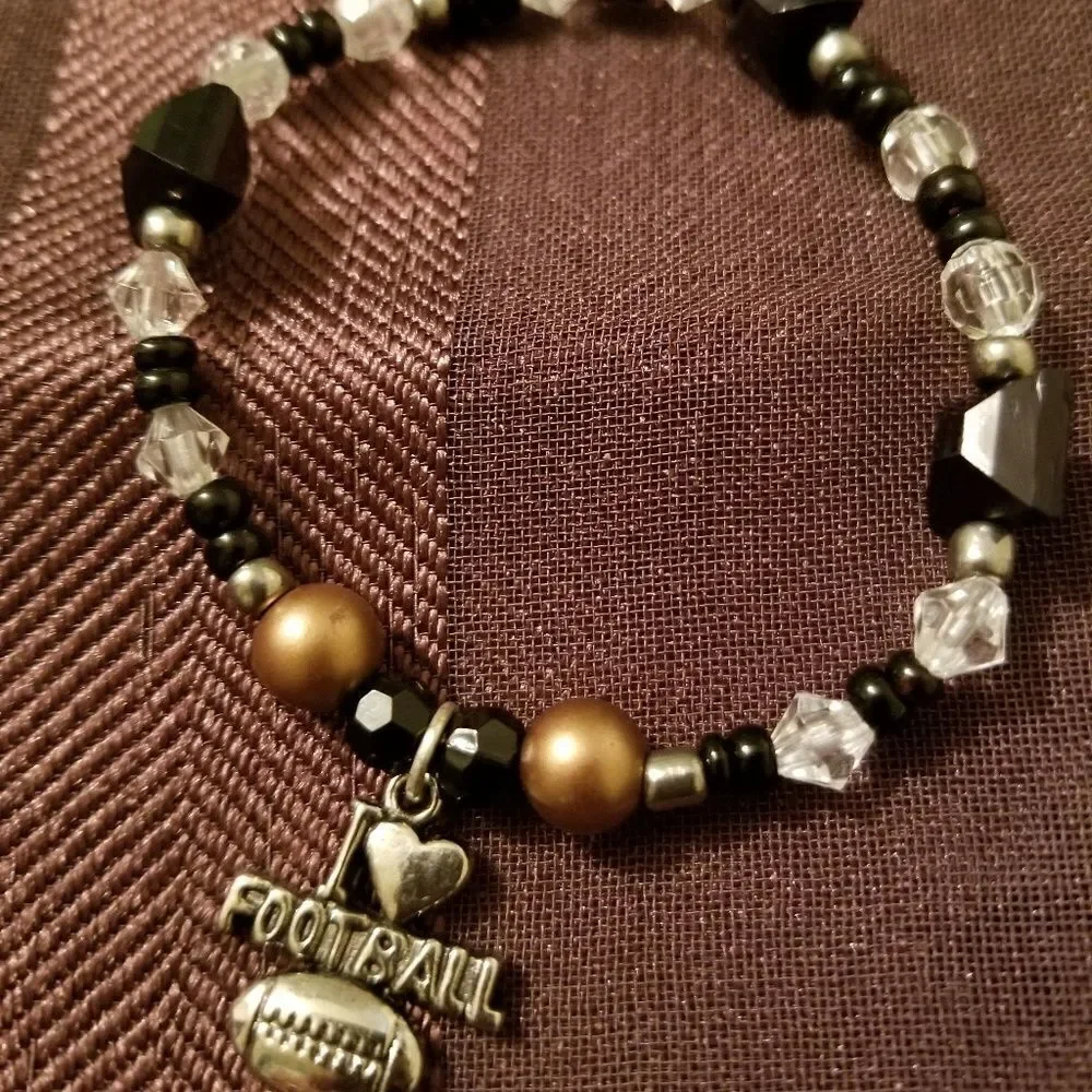 Handmade Football bracelet